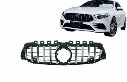 Grilă centrală Mercedes A-Class W177/V177 2018-2022 GT-R Panamericana negru crom