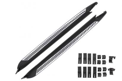 Praguri laterale BMW X3 G01 si X4 G02, trepte aluminiu, 2018+