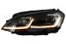 Faruri LED pentru VW Golf 7 VII RHD 2012-2017, look G7.5 cu semnal dinamic