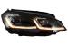 Faruri LED pentru VW Golf 7 VII RHD 2012-2017, look G7.5 cu semnal dinamic
