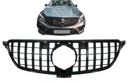 Grilă centrală Mercedes GLE W166 / C292 Panamericana GT-R negru lucios