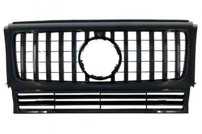 Grilă centrală Mercedes G-Class W463 Panamericana G63, negru lucios