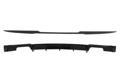 Eleron portbagaj si difuzor bara spate BMW Seria 3 F30 2011-2019 negru