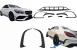 Prelungiri bara fata si spate Mercedes CLA W117 Facelift CLA45 negru lucios