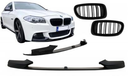 Prelungire bara fata BMW Seria 5 F10 F11 2011-2017 M-Performance cu grile duble