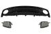 Bara fata Audi A7 4G Facelift RS7 Design cu difuzor si ornamente evacuare