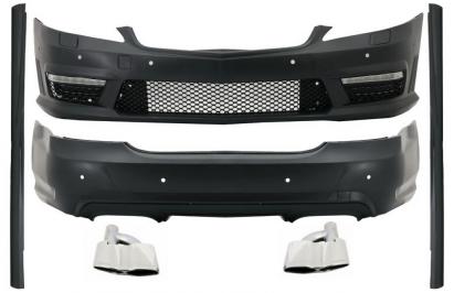 Pachet exterior complet Mercedes S-Class W221 LWB cu ornamente tobe crom