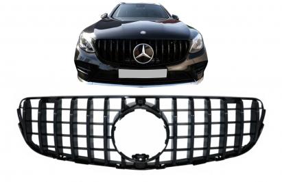 Grila centrala Mercedes GLC X253 C253 2015-2018 Panamericana negru lucios