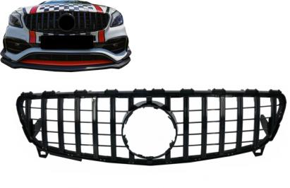 Grila Centrala Mercedes A-Class W176  Facelift (09.2015-2018) A45 GT-R Panamericana Design Negru
