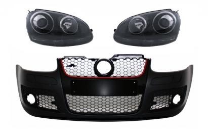 Bara fata GTI cu faruri negre pentru VW Golf 5 Mk5 si Jetta