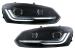 Pachet Exterior cu Faruri si Stopuri VW Polo 6R 6C (2009-2017) R-Line Design Semnal Dinamic