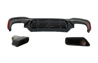 Difuzor bară spate M5 Design cu ornamente negre BMW Seria 5 G30 G31 2017+