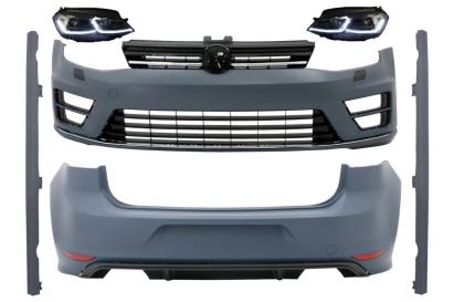 Pachet Exterior cu Faruri Bi-Xenon Look G7.5 Look LED Semnal Dinamic VW Golf 7 VII (11/2012-07/2017) R Design