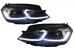 Kit Exterior Complet VW Golf VII 7 (2012-2017) cu Faruri LED Semnal Dinamic R-line Look