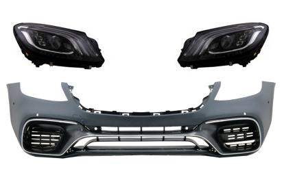 Bara fata cu faruri Full LED pentru Mercedes S-Class W222 2013-2017 S63