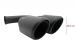 Ornamente Evacuare Porsche Cayenne 92A V6 (05/2010-09/2014) GTS Design Negru Mat
