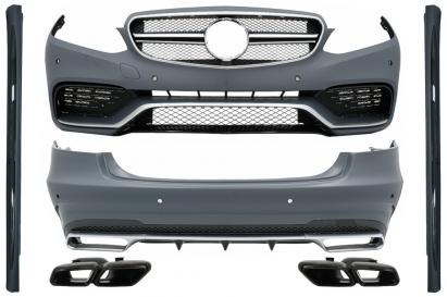 Pachet exterior complet Mercedes E-Class W212 Facelift E63 Design negru