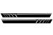 Bandouri laterale negru mat cu stickere si semnalizari Mercedes G-Class W463