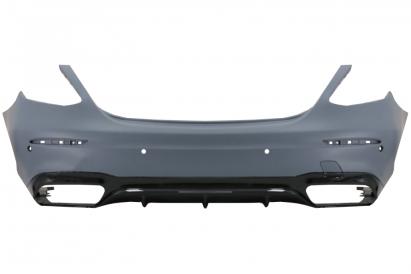Bara spate Mercedes E-Class W213 2016-2019, design E63, negru lucios