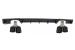 Difuzor bara spate cu evacuare dubla si ornamente carbon mat BMW Seria 3 F30 F31