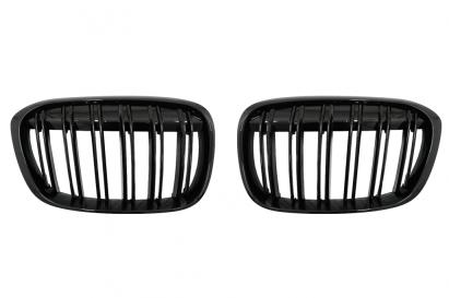 Grile Centrale BMW X1 SUV F48 Pre-LCI (06.2015-2019) Duble Negru Lucios M Design