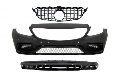 Kit bara fata Mercedes C-Class W205 S205 2014-2018 C63 Design fara camera
