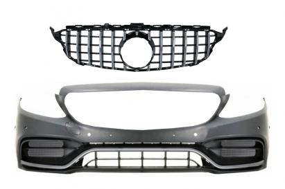 Bara fata Mercedes C-Class W205/S205/C205/A205 GT-R Design cu grila crom