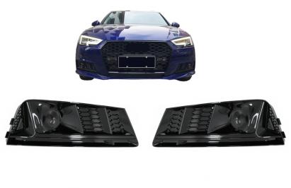 Grile laterale Audi A4 B9 Sedan/Avant 2016-2018 RS4 Design negru