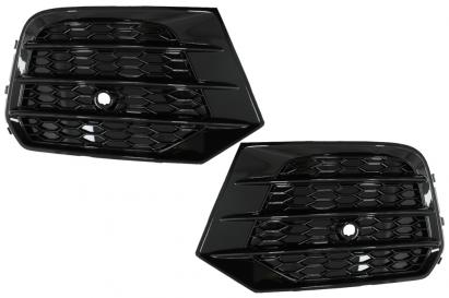 Grile laterale Audi Q3 8U Facelift 2014-2017 RS Design negru lucios