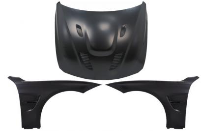 Capotă cu aripi laterale negru pentru BMW Seria 3 F30/F31 2011-2019, M3 GTS Look