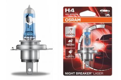 OSRAM Night Breaker Laser H4 64193NL-01BF 12V 60/55W 1 Bec Blister Auto Halogen +150%