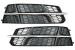 Grile laterale Audi A6 C7 4G S Line Facelift 2015-2018, negru crom