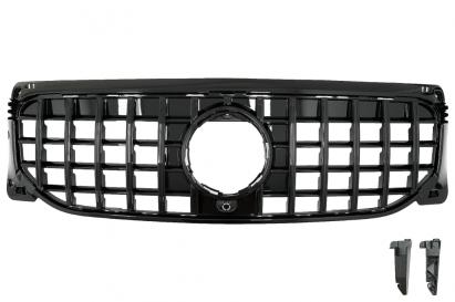Grilă centrală Mercedes GLB X247 2019-2023 Panamericana GT-R negru lucios