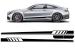 Stickere laterale Mercedes C-Class C205/A205 C63 Design negru lucios