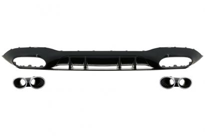 Difuzor bară spate Mercedes A-Class V177 Sedan/W177 cu ornamente evacuare