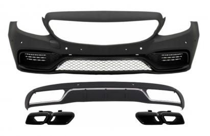 Bara fata si difuzor C63 Design Mercedes C-Class W205 S205 2014-2018
