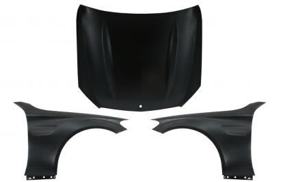 Capota compatibila si Aripi Laterale cu Mercedes C-Class W205 S205 C205 A205 (2014-2020) C63 Design