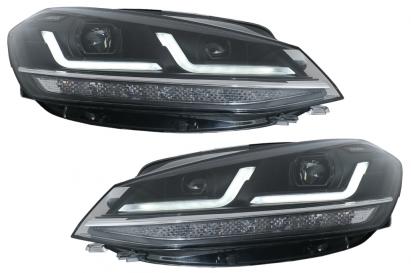 Faruri Full LED Osram pentru VW Golf 7.5 Facelift (2017-2020) cu semnal dinamic