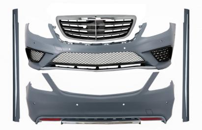 Pachet exterior Mercedes S-Class W222 2013-2017 cu grilă centrală S63 Design