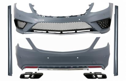 Pachet exterior Mercedes S-Class W222 S63 Design cu ornamente tobe negre