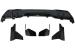 Pachet aero BMW X5 G05 2018-2022 cu prelungiri bara si difuzor, negru lucios