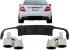 Difuzor Bara Spate si Ornamente evacuare Mercedes C-class W204 Limousine (2012-2014) AMG Sport Line