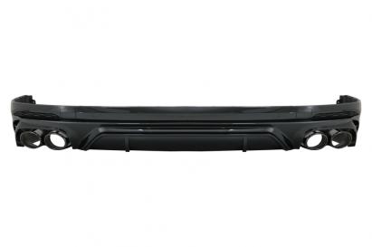 Difuzor bara spate Audi Q5 FY 2018-2020 cu evacuare dubla neagra