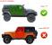 Praguri laterale Jeep Wrangler JL 2018+ 4 usi, negre, anti-alunecare