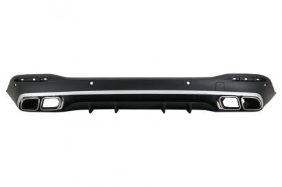 Difuzor bara spate Mercedes GLE W167 SUV 2019+ cu ornamente crom GLE 63