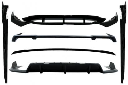 Pachet exterior aero BMW X5 G05 M-Tech Black Knight, negru lucios