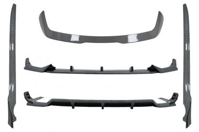 Pachet Exterior Aero BMW X7 G07 (2018-2022) M-Tech Black Knight Design Carbon Look