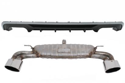 Difuzor bara spate cu evacuare Audi A3 8V Facelift Hatchback S3 Design
