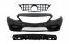 Kit bara fata C63 cu grila crom si difuzor Mercedes C-Class W205 S205