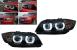 Faruri Xenon U-Led 3D Dual Halo Rims BMW Seria 3 E90 Limuzina E91 Touring (03.2005-08.2008) LHD Negru